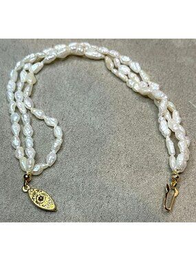 Vintage Lucoral Freshwater Seed Pearl Multi Strand Bracelet